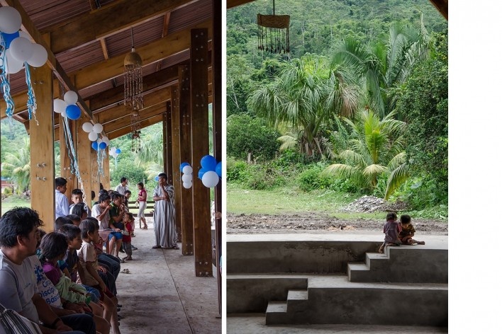 Casa Grande Atyaro Pankotsi, Río Tambo, Junín, Perú, 2019. Arquitectos Marta Maccaglia, Raúl Arancibia, Auriane Bonnault, Samanta Sinistri, Helmer Carrión, Emilio Santos Pérez, Carlos Barreda / Asociación Semillas para el Desarrollo Sostenible<br />Foto Marilisa Galisai  [Asociación Semillas para el Desarrollo Sostenible]