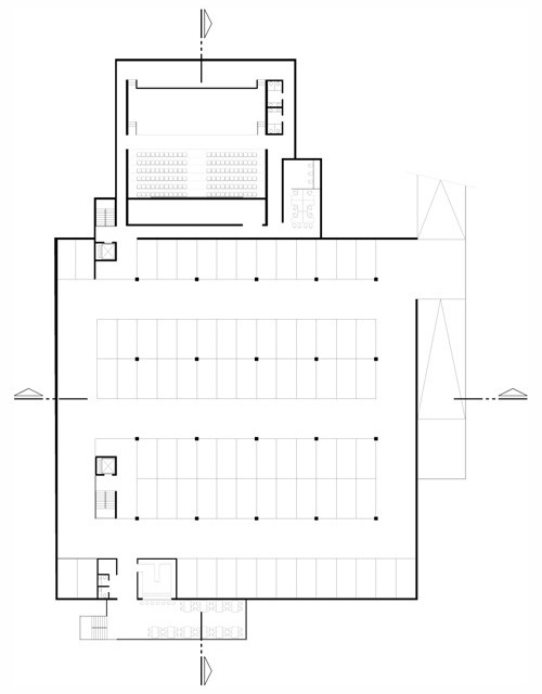 Planta segundo subsolo<br />Desenho do escritório 