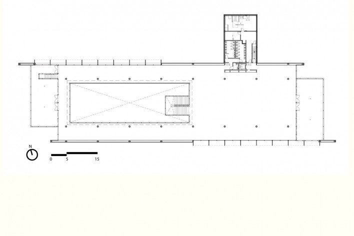 Aflalo & Gasperini Arquitetos, Parque da Juventude, Biblioteca. Planta piso superior