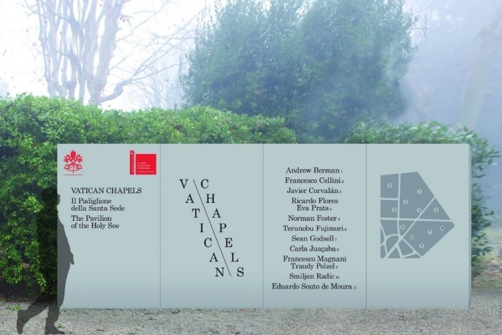 Vatican Chapel, projects location panel, Venice, 2018 [Escritório/Office Carla Juaçaba]