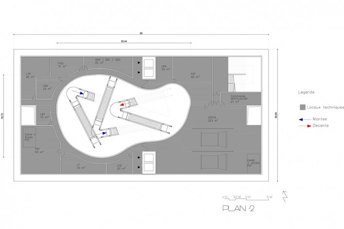 Clichy – Montfermeil Metro Station, level 2, Paris, first prize, Miralles Tagliabue EMBT<br />divulgación / divulgation 