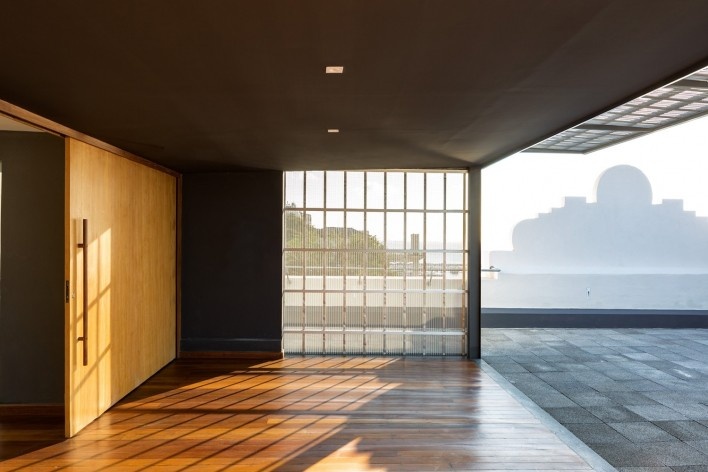 Casa do Carnaval, terraço, Salvador. Arquitetos Alexandre Prisco e Nivaldo Andrade<br />Foto Manuel Sá 