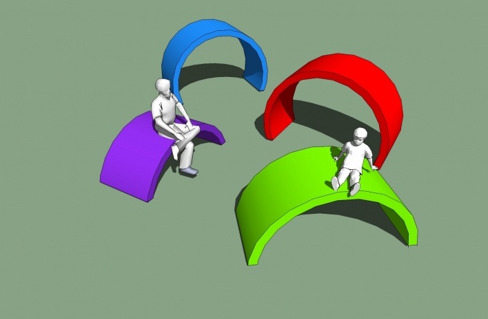 Modelo 3D - Manilhas<br />Imagem dos autores do projeto 
