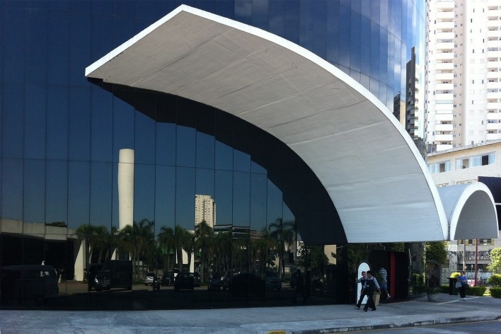 Edifício do Parlamento, Memorial da América Latina, São Paulo. Arquiteto Oscar Niemeyer<br />Foto Abilio Guerra 