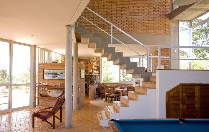 Casa na Ponta do Pulso, Ubatuba SP Brasil, arquiteto Affonso Risi<br />Foto Paulo Risi 