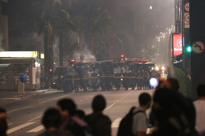 Manifestação popular em São Paulo<br />Foto Ed Reis 