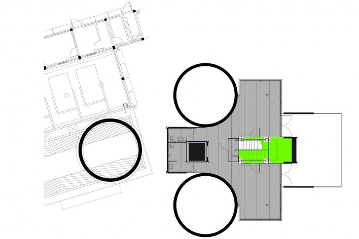 Planta, pavimento térreo<br />Arquivo MooMAA 