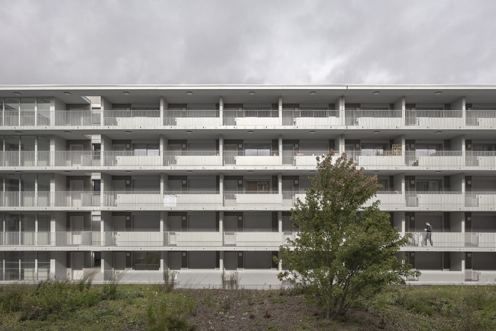 Bottière Chénaie, Nantes, France, 2019. Architects Kees Kaan, Vincent Panhuysen, Dikkie Scipio (authors) / Kaan Architecten<br />Foto/ photo Sebastian van Damme 