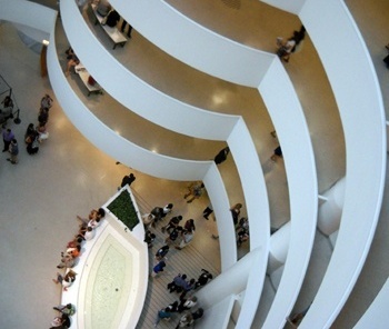 Museu Guggenheim, Nova York, vista interna durante a exposição<br />Foto Ana Tagliari e Wilson Florio 