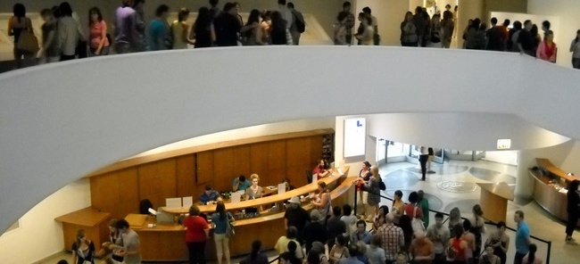Museu Guggenheim, Nova York, vista interna durante a exposição<br />Foto Ana Tagliari e Wilson Florio 