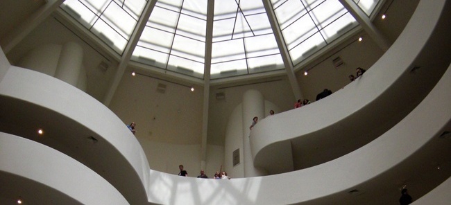 Museu Guggenheim, Nova York, vista interna durante a exposição<br />Foto Ana Tagliari e Wilson Florio 