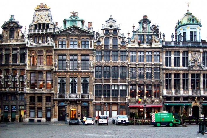 Bruxelas, a Grande Praça. Janeiro de 2009<br />Foto Adson Bozzi 