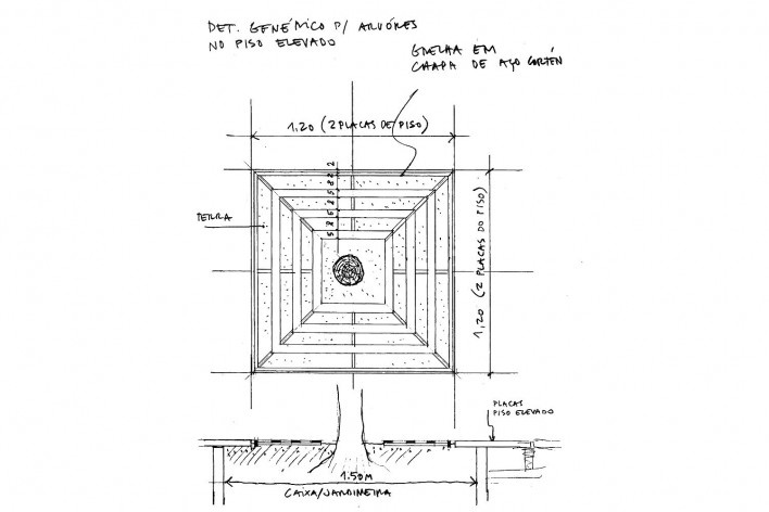 Brascan Century Plaza, croquis dos arquitetos, São Paulo. Escritório Konigsberger Vannucchi, 2000-2003 [Acervo KV]