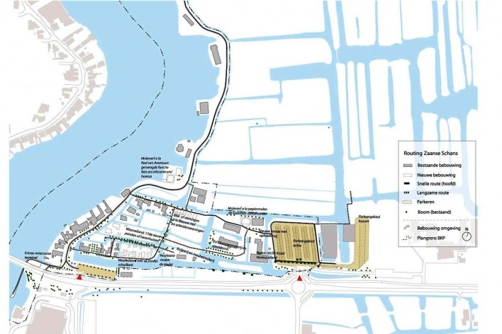 Desenho da entrada de Kalverringdijk<br />Projeto SteenhuisMeurs BV 