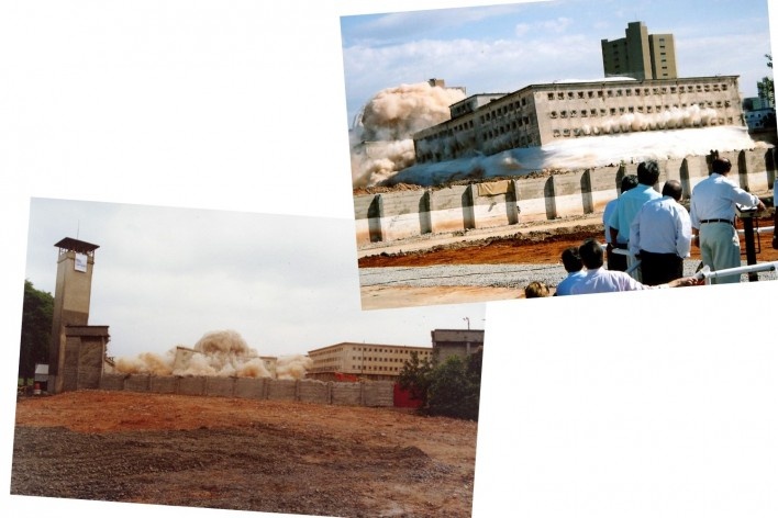 Implosão dos pavilhões do Carandiru [Arquivo Aflalo & Gasperini]
