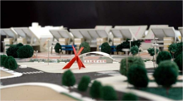 Vista da maquete [Escritório autor do projeto]