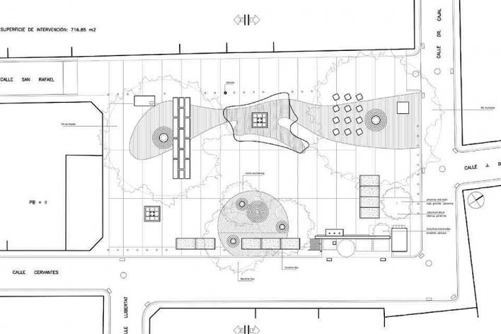 Planta. Plaza 3 Plaça de la Baixaeta. Carlos J. Gómez y Eva M. Álvarez. 2009<br />divulgación 
