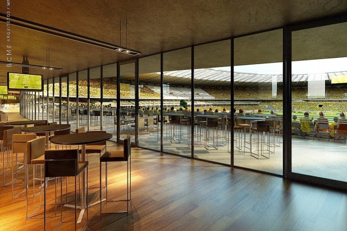 Reforma do estádio Governador Magalhães Pinto, Mineirão<br />Imagens BCMF Arquitetos / Casa Digital 