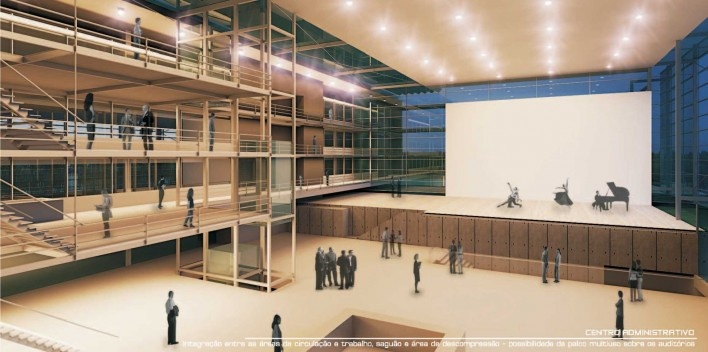 Concurso Sistema Fecomércio‐RS, auditório. Gabriel Cruz Grandó e equipe, 2º lugar, 2011