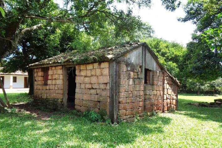 Casa de pedra da Missão de São Nicolau RS<br />Foto Victor Hugo Mori 
