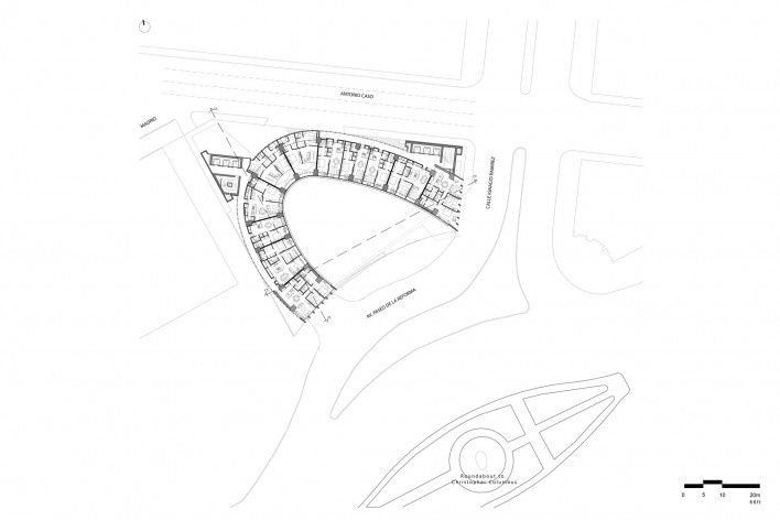 Planta segundo piso<br />Diseño de los autores del proyecto  [Migdal Arquitectos]