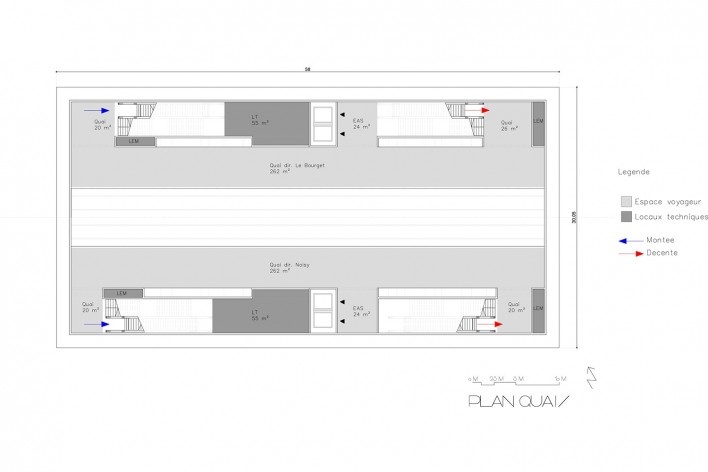 Clichy – Montfermeil Metro Station, level platform, Paris, first prize, Miralles Tagliabue EMBT<br />divulgación / divulgation 