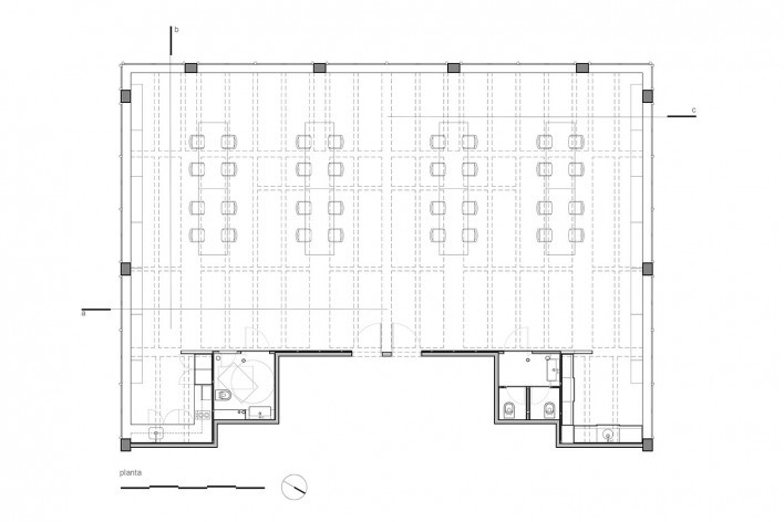 Escritório SMA, planta, São Paulo SP Brasil, 2019. Arquitetos Rosário Pinho e André Scarpa / André Scarpa Arquitetura<br />Imagem divulgação  [Acervo André Scarpa Arquitetura]