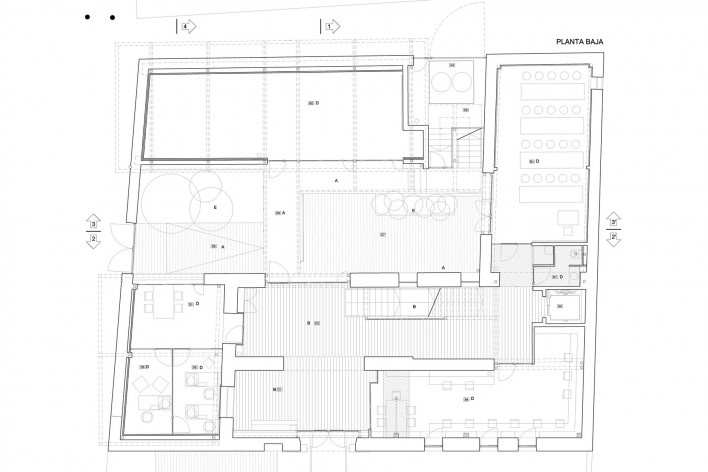L’Alquería de Sòria, Escuela Permanente de Adultos, planta baja, arquitectos Carlos Gómez Alfonso y Eva Álvarez Isidro<br />Divulgación  [acerva Eva Alvarez]