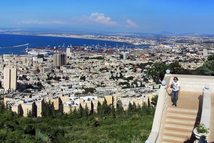Alexandrina Mori no Monte Carmel, Haifa, Israel, 2011<br />Foto Victor Hugo Mori 