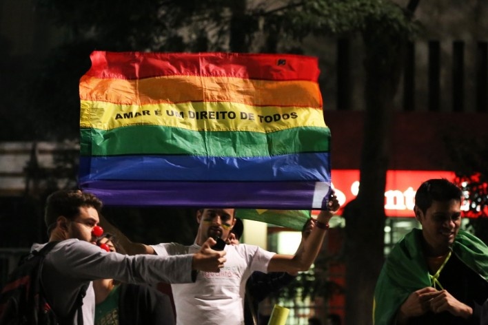 Manifestação popular em São Paulo<br />Foto Ed Reis 