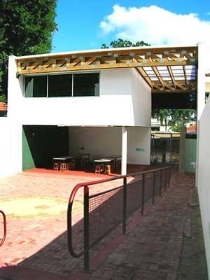 Fachada do pátio interno após conclusão da obra<br />Imagem do autor do projeto 