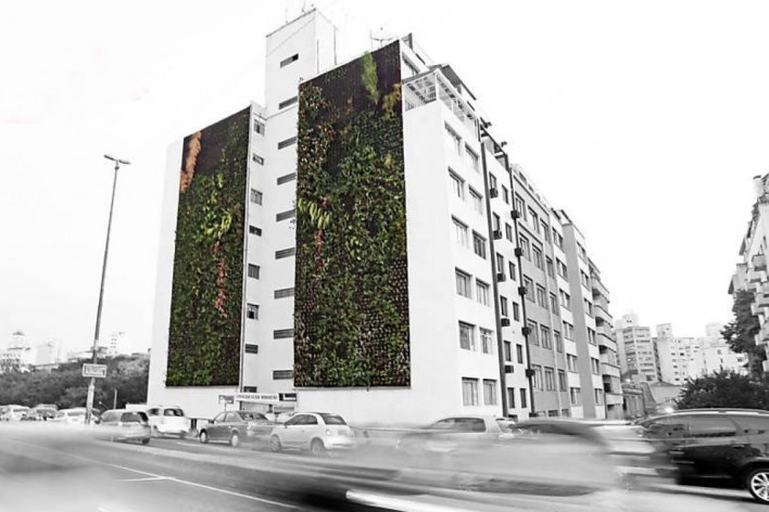 A marquise do Minhocão, vegetação, São Paulo, 2016. Triptyque Architecture + Guil Blanche<br />Imagem divulgação 