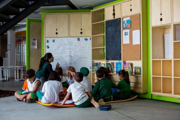 Wish School, São Paulo SP Brasil, 2016. Arquitetos Alexandre Gervásio, Erico Botteselli, Lucas Thomé e Pedro de Bona / Grupo Garoa Arquitetos Associados<br />Foto/Photo Pedro Napolitano Prata 