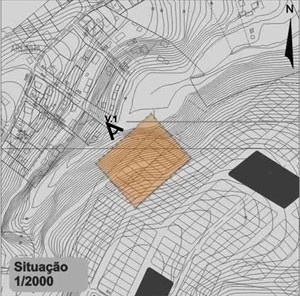 Planta de situação<br />Imagem dos autores do projeto 