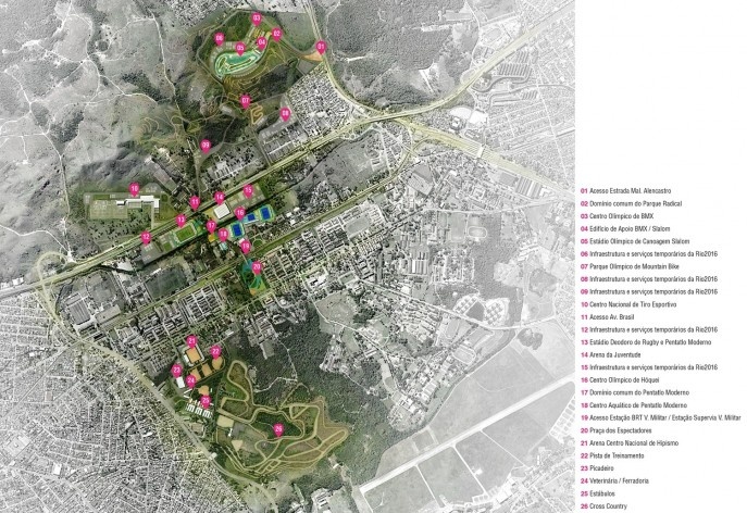 Parque Olímpico de Deodoro, masterplan, Rio de Janeiro, RJ, Escritório Vigliecca & Associados
<br />Imagem divulgação 