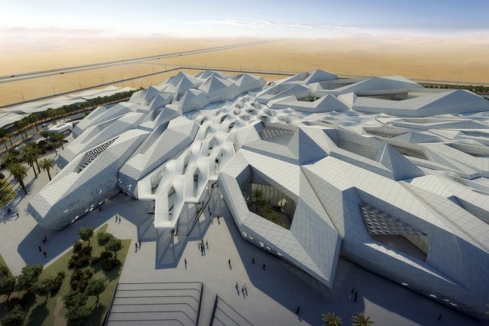 Centro de Estudos e Pesquisa do Petróleo King Abdullah (KAPSARC). Arquiteta Zaha Hadid [Zaha Hadid Architects]