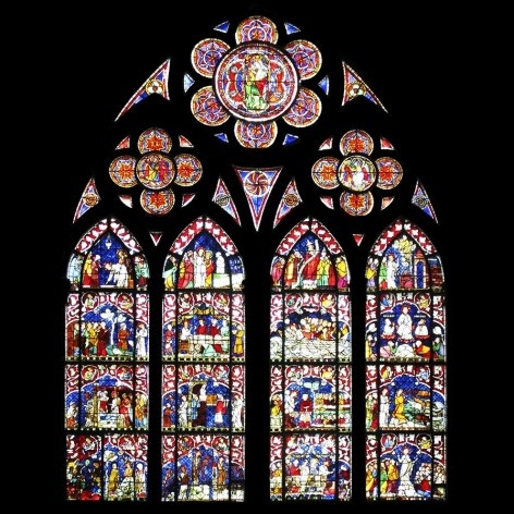 Vitral da Catedral de Notre-Dame de Strassbourg<br />Foto Victor Hugo Mori 