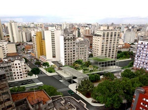 Proposta de ocupação do trecho mantido na Praça Marechal Deodoro<br />Imagem do autor do projeto 