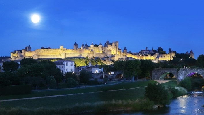 Vista geral de Carcassonne, França<br />Foto Victor Hugo Mori 