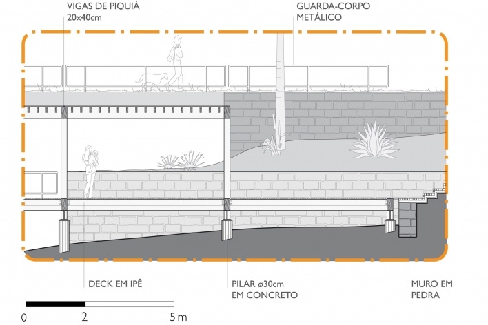 Casa Grelha, detalhe técnico, Serra da Mantiqueira SP. Forte, Gimenes & Marcondes Ferraz Arquitetos, 2007<br />Desenho escritório 