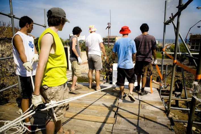 We Can Xalant, construcción, Mataró, Barcelona, 2009<br />Foto divulgación 
