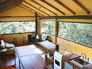 Grandes aberturas trazendo a paisagem para o plano principal<br />Imagem dos autores do projeto 