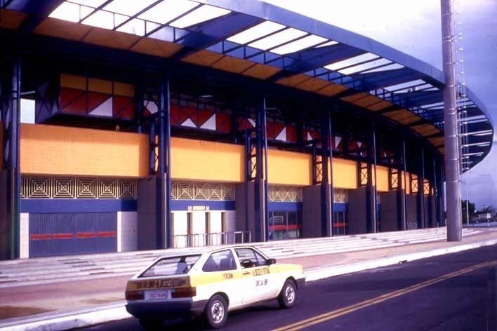 Estádio Vivaldo de Lima, Manaus. Arquiteto Severiano Porto<br />Foto divulgação  [Acervo Severiano Porto]