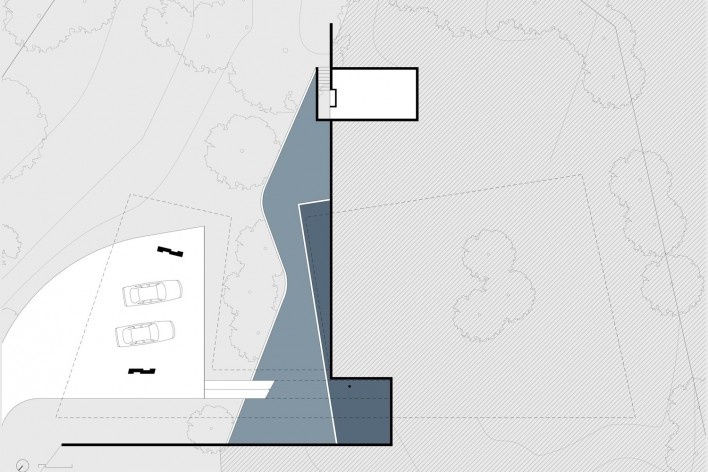 Casa em Cotia, UNA Arquitetos, 2016, pavimento inferior<br />UNA Arquitetos 