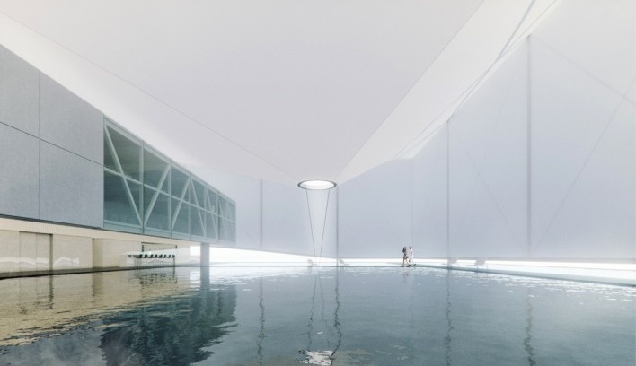 Pavilhão do Brasil Expo Dubai 2020, maquete eletrônica do espaço expositivo com video mapping, Dubai/Emirados Árabes Unidos, 2018. Arquitetos José Paulo Gouvêa, Marta Moreira, Martin Benavidez e Milton Braga<br />Imagem divulgação  [Acervo BEN-AVID/MMBB Arquitetos/JPG.ARQ]