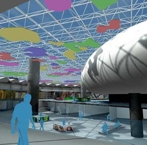 Perspectiva interna<br />Imagem dos autores do projeto 