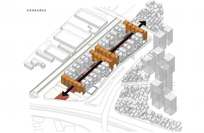 Diagrama de conexões<br />Biselli & Katchborian Arquitetos 