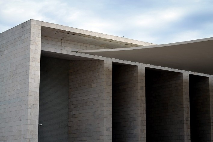 Pavilhão de Portugal para a Expo 98, Parque das Nações, Lisboa. Arquiteto Álvaro Siza<br />Foto Juliano Carlos Cecílio Batista Oliveira 