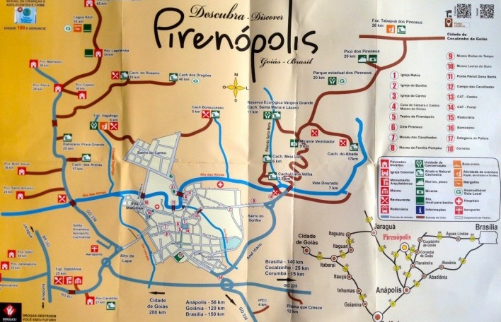 Mapa turístico para “descobrir” Pirenópolis<br />Foto Fabio Lima 