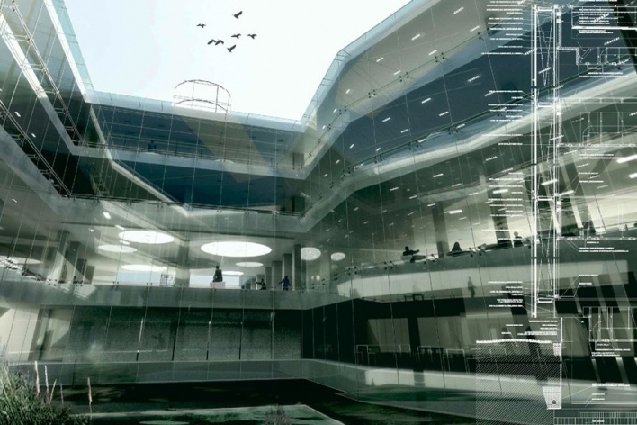 Vista externa<br />Imagem autores: Javier Navarro, Sergio Barreto, Andrés Gobba, Mauricio López, Matías Carba  [MAAM e MV/Arquitectos, 2008]